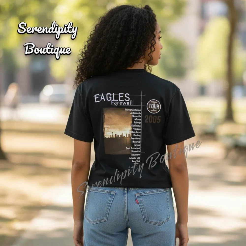 Eagles Rock Band 2005 Farewell Concert Tour 100% Cotton T Shirt